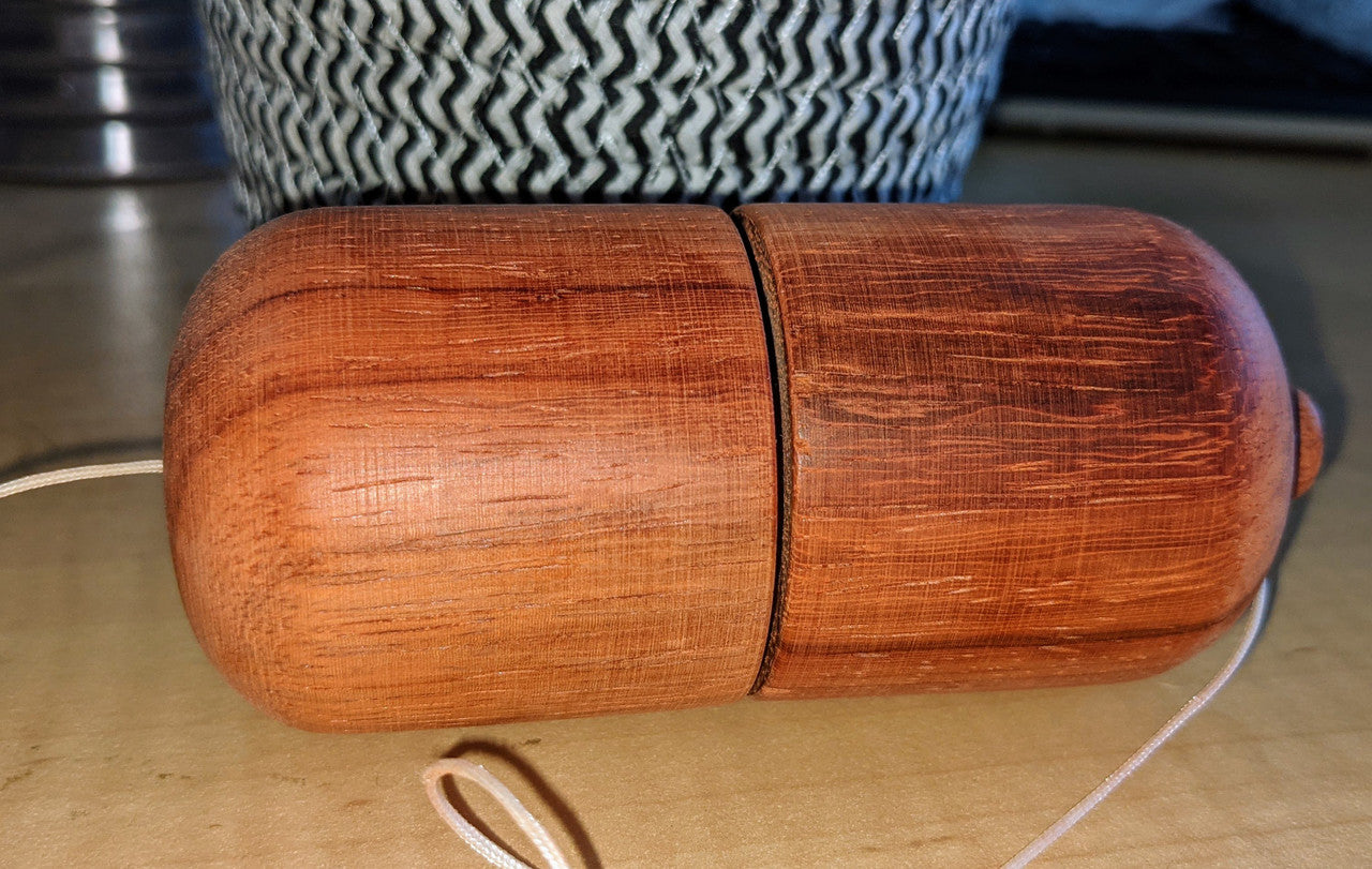 Kendama Pill made from natural padouk wood